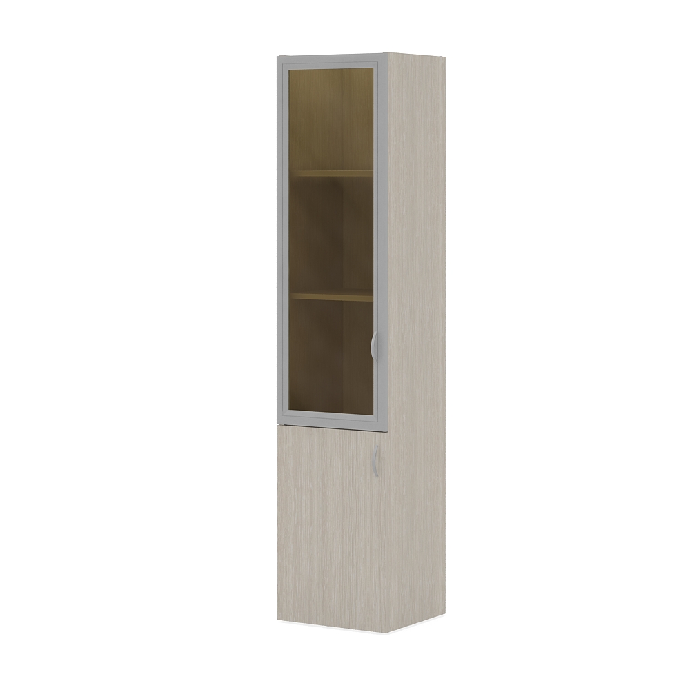 Шкаф высокий узкий со стеклом Лидер (нужен топ), ЛДР-ШК205Х45С/35, рис. 3