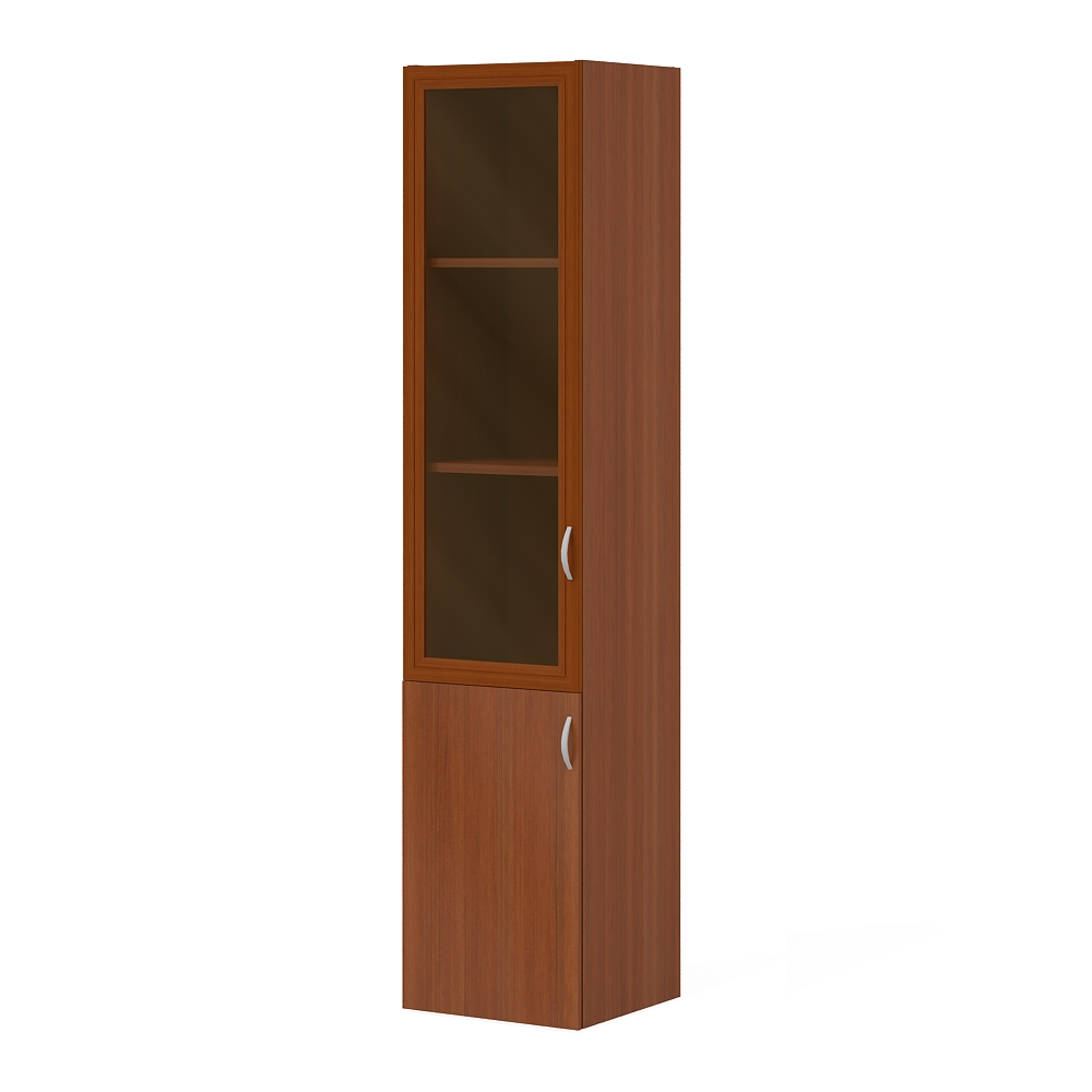 Шкаф высокий узкий со стеклом Лидер (нужен топ), ЛДР-ШК205Х45С/35, рис. 2