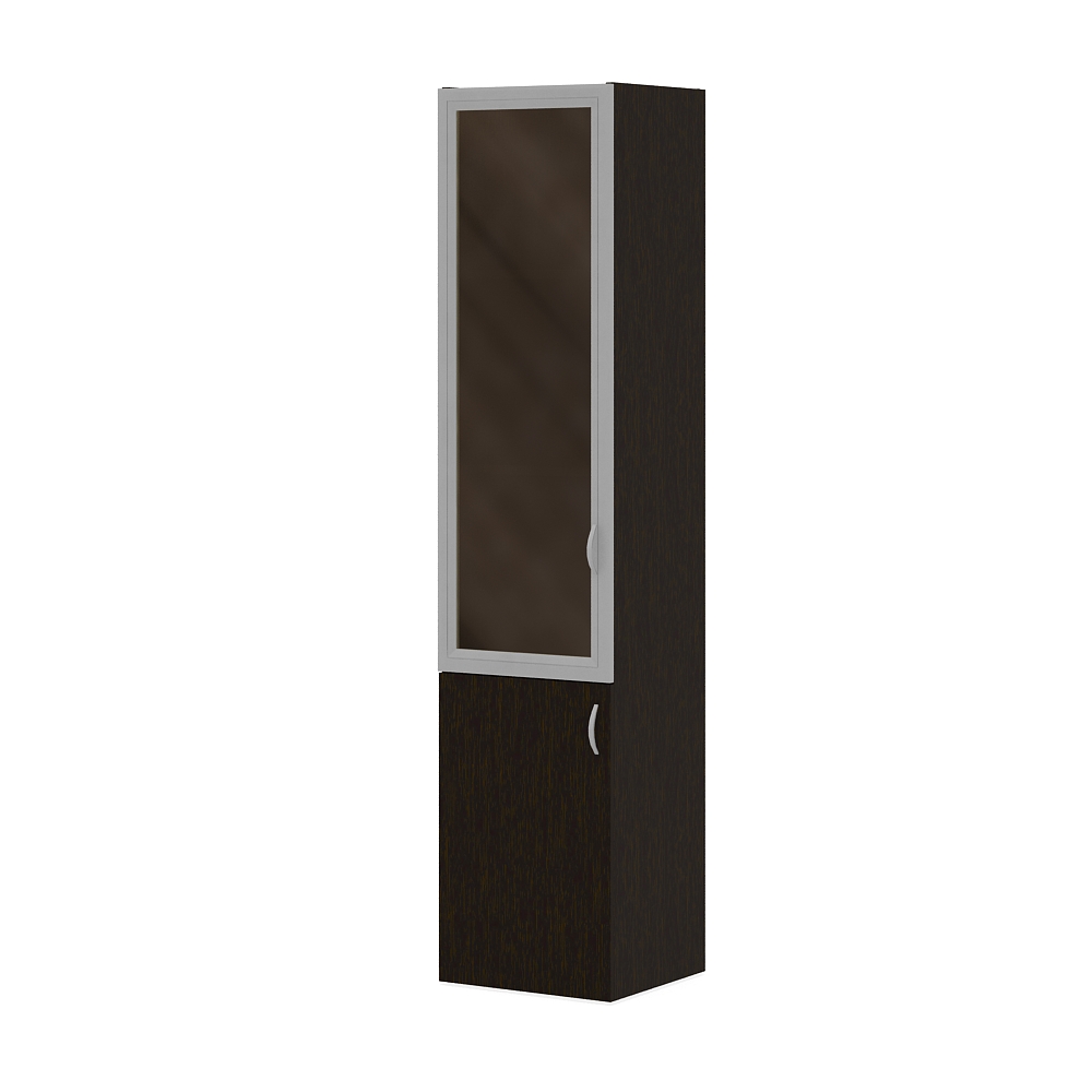 Шкаф высокий узкий со стеклом Лидер (нужен топ), ЛДР-ШК205Х45С/35, рис. 4