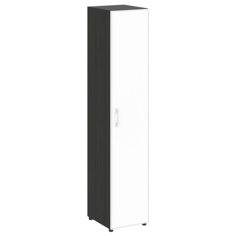 Шкаф высокий узкий Yalta (черный/белый), LT.SU-1.10 R L/R