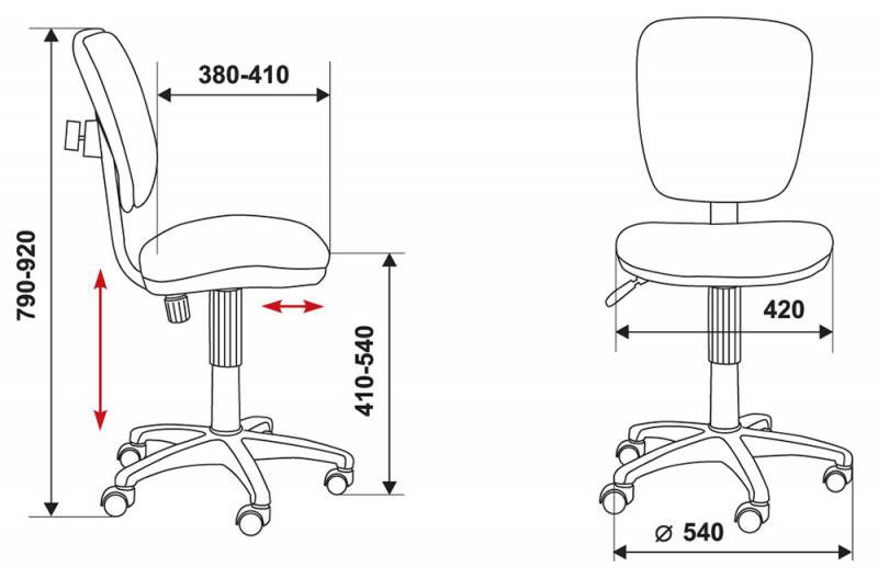 Кресло компьютерное Бюрократ CH-204NX, рис. 11